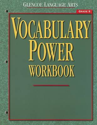 Book cover for Glencoe Language Arts Vocabulary Power Workbook Grade 9