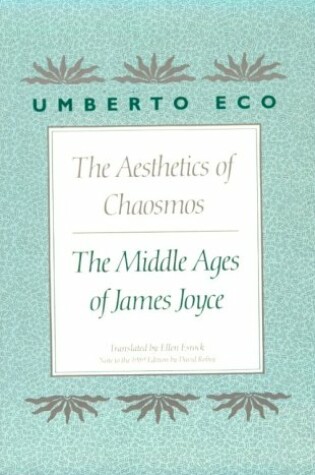 Cover of The Aesthetics of Chaosmos