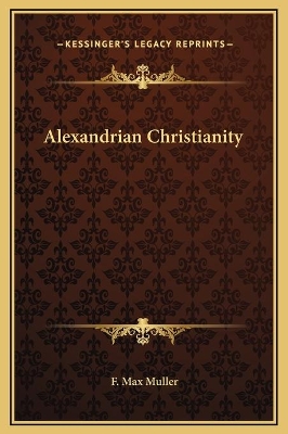 Book cover for Alexandrian Christianity