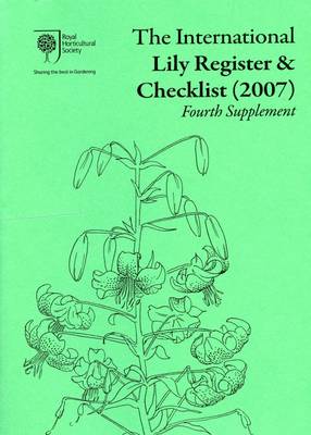 Book cover for The International Lily Register & Checklist