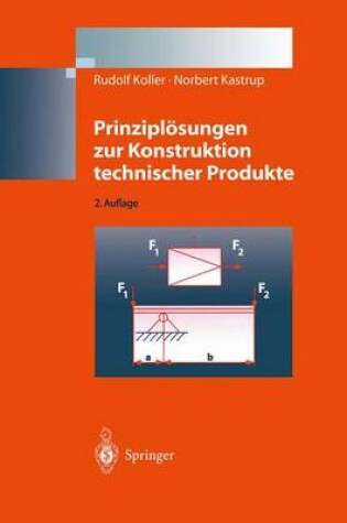 Cover of Prinziploesungen Zur Konstruktion Technischer Produkte