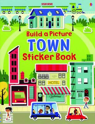 Book cover for Build a Picture Sticker Book Towns