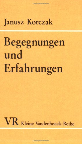 Book cover for Begegnungen Und Erfahrungen