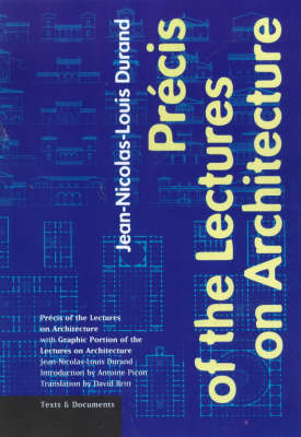 Book cover for Precis of the Lectures on Architecture