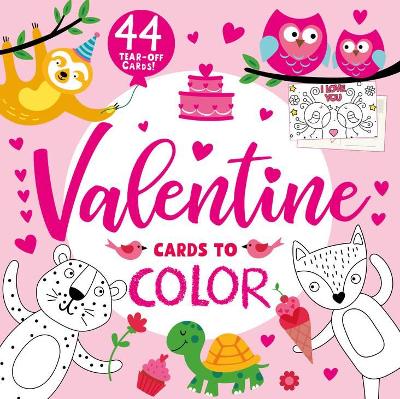 Book cover for Valentine Cards to Color