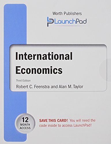 Book cover for International Economics 12 month LaunchPad access card