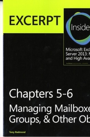 Cover of Managing Mailboxes, Groups, & Other Objects