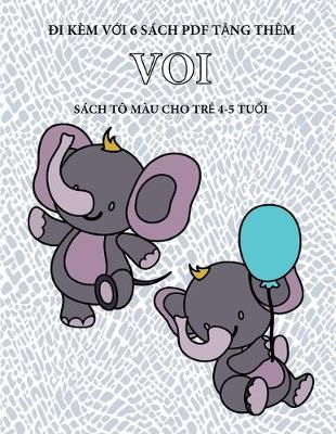 Book cover for Sach to mau cho trẻ 4-5 tuổi (Voi)