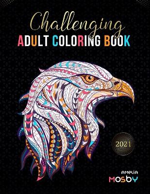 Book cover for Challenging Adult Coloring Book