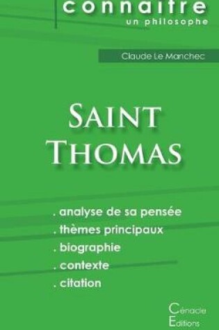 Cover of Comprendre Saint Thomas (analyse complete de sa pensee)