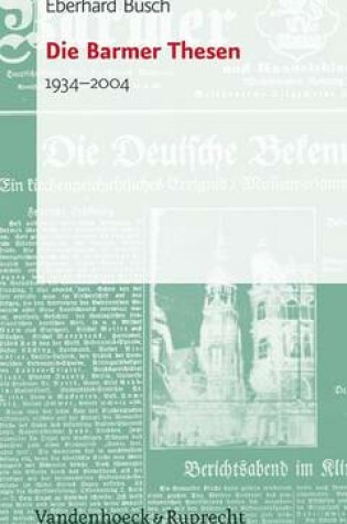 Cover of Die Barmer Thesen