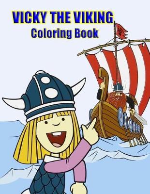 Book cover for Vicky the Viking Coloring Book