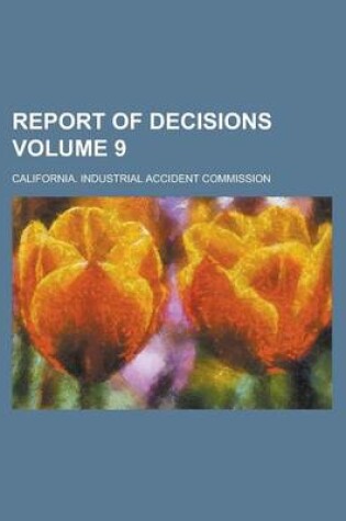 Cover of Report of Decisions Volume 9