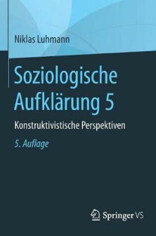 Cover of Soziologische Aufklärung 5