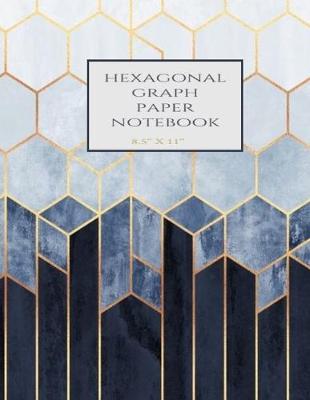 Cover of Hexagonal Graph Paper Notebook 8.5'' x 11''