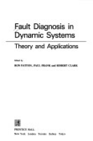 Cover of Fault Diagnosis in Dynamic Systems