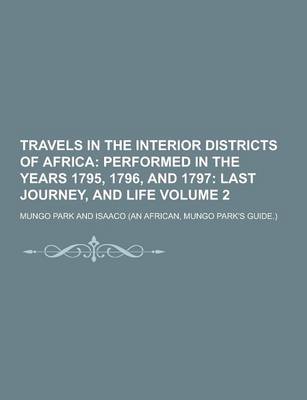 Book cover for Travels in the Interior Districts of Africa Volume 2