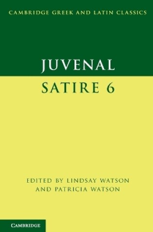 Cover of Juvenal: Satire 6