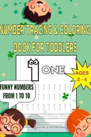 Cover of Number Tracing & Coloring Book for Toddlers