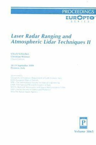 Cover of Laser Radar Ranging and Atmospheric Lidar Techniques Ii