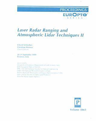 Book cover for Laser Radar Ranging and Atmospheric Lidar Techniques Ii