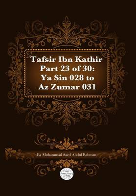 Book cover for Tafsir Ibn Kathir Part 23 of 30