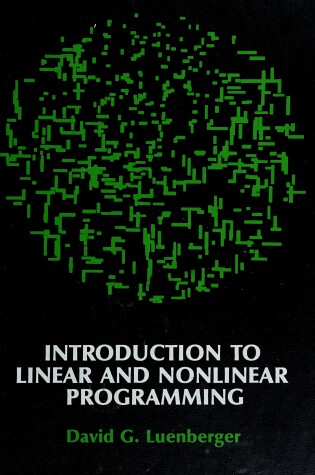 Cover of Introduction to Linear & Nonlinear Programming