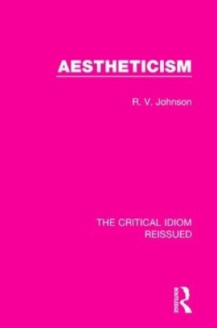 Cover of Aestheticism