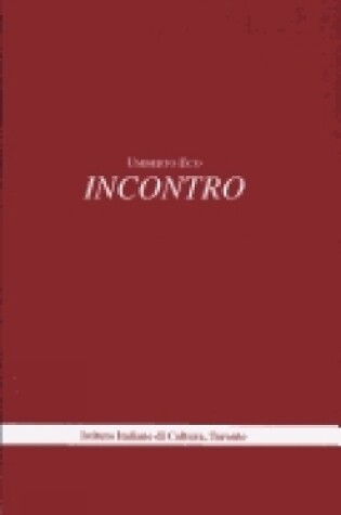 Cover of Incontro-Encounter-Rencontre