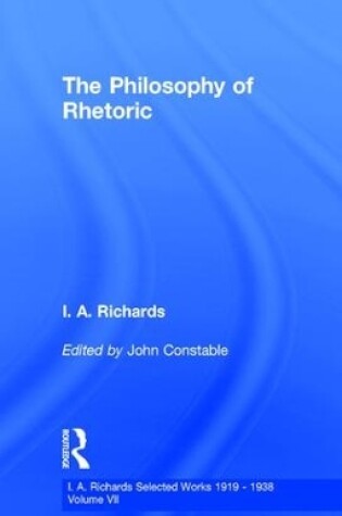 Cover of Philosophy Rhetoric        V 7