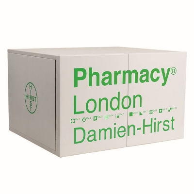 Book cover for Damien Hirst: Pharmacy London