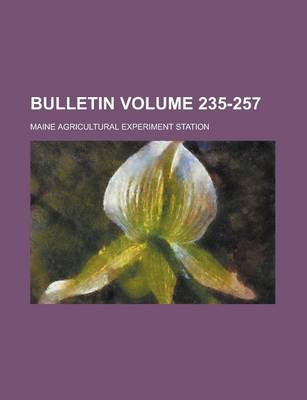 Book cover for Bulletin Volume 235-257