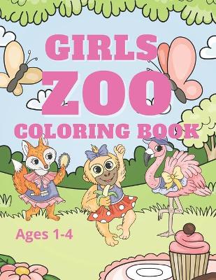 Book cover for Zoo Coloring Book