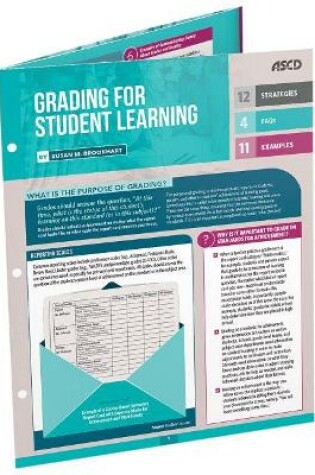 Cover of Grading for Student Learning (Quick Reference Guide 25-Pack)