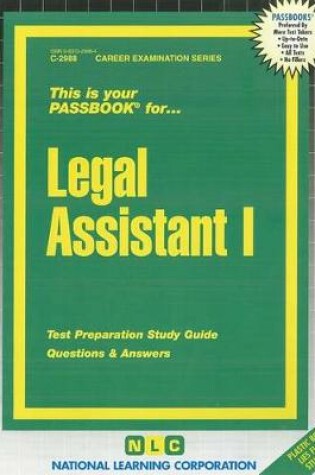 Cover of Legal Assistant I
