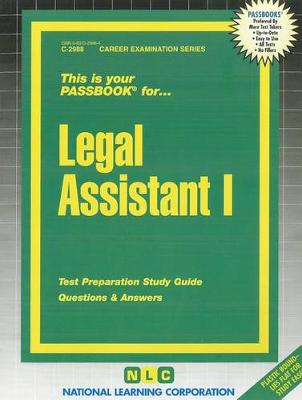 Book cover for Legal Assistant I