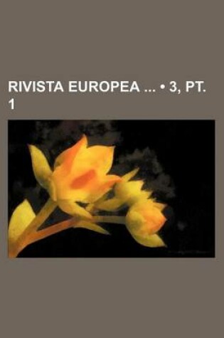 Cover of Rivista Europea (3, PT. 1)