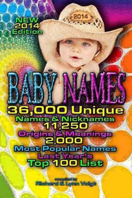 Book cover for Baby Names - 2014 Edition