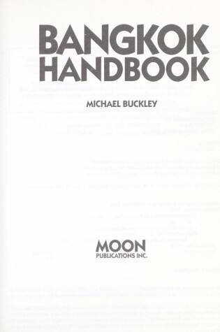 Cover of Bangkok Handbook
