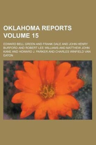 Cover of Oklahoma Reports Volume 15