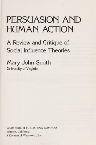 Cover of Persuasion and Human Action