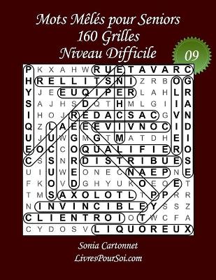 Book cover for Mots Meles pour Seniors - Grandes Tailles et Gros Caracteres - Niveau Difficile - N Degrees09