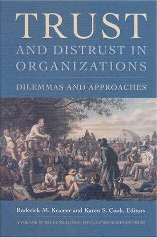 Cover of Trust and Distrust in Organizations