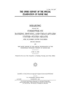 Book cover for The OFHEO report of the special examination of Fannie Mae