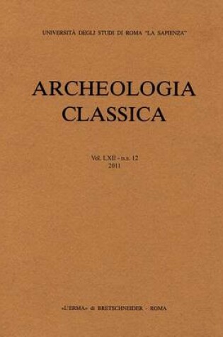 Cover of Archeologia Classica 2011 Vol62, NS 1