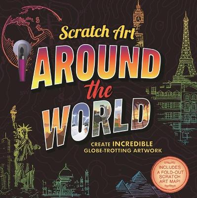 Book cover for Scratch Art: Around the World-Adult Scratch Art Activity Book
