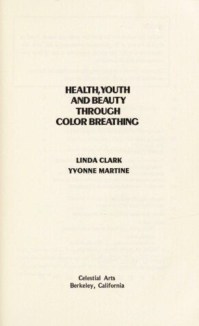 Book cover for Health, Youth and Beauty Through Colour Breathing