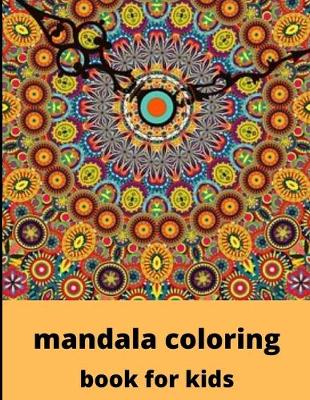 Book cover for mandala coloring book for kids