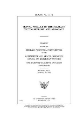 Cover of Sexual assault in the military