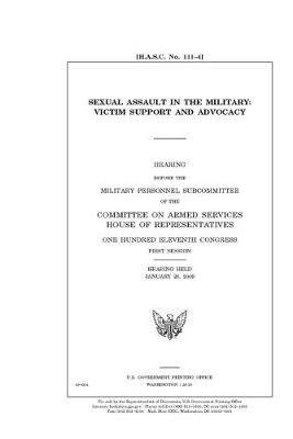 Book cover for Sexual assault in the military